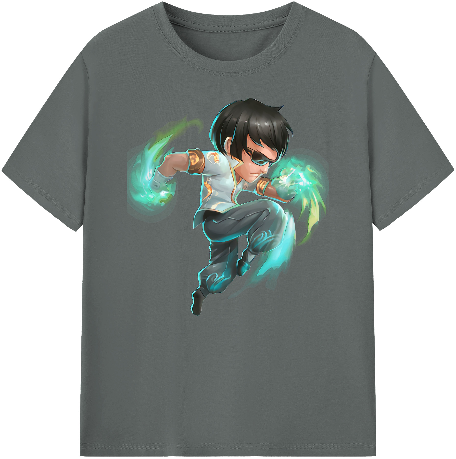リーグ・オブ・レジェンド League of Legends LOL 綿100％ メンズ半袖Tシャツ｜肌触りやわらか＆通気性